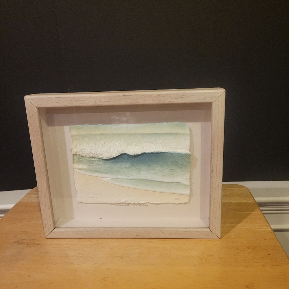 Figi Graphics 3D Sand 'n Sea Art Work Under Glass